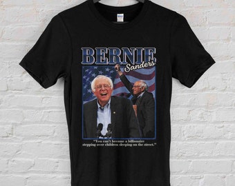 Bernie Sanders Vintage Shirt RATM T-Shirt Homage Throwback Unisex Black White