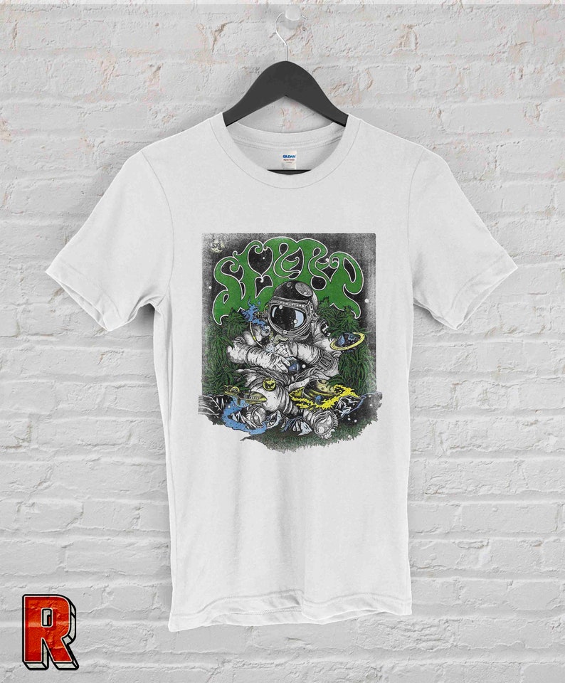 T-shirt Sleep Stoner Band : rock métal américain vintage, Gildan unisexe Blanc