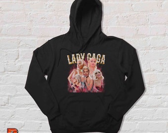 Lady Gaga Hoodie New Gaga Sweatshirt Lady Gaga Gift vintage clothing90s Retro Vintage Christmas Gift