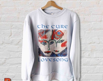 Vintage The Cure Lovesong Sweatshirt: Retro Unisex Clothing