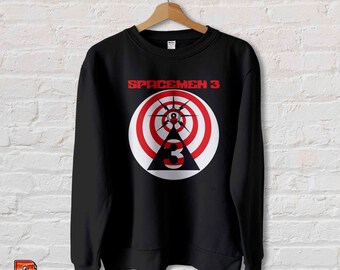 Sweat Spacemen 3 vintage : t-shirt graphique d'un groupe de rock anglais