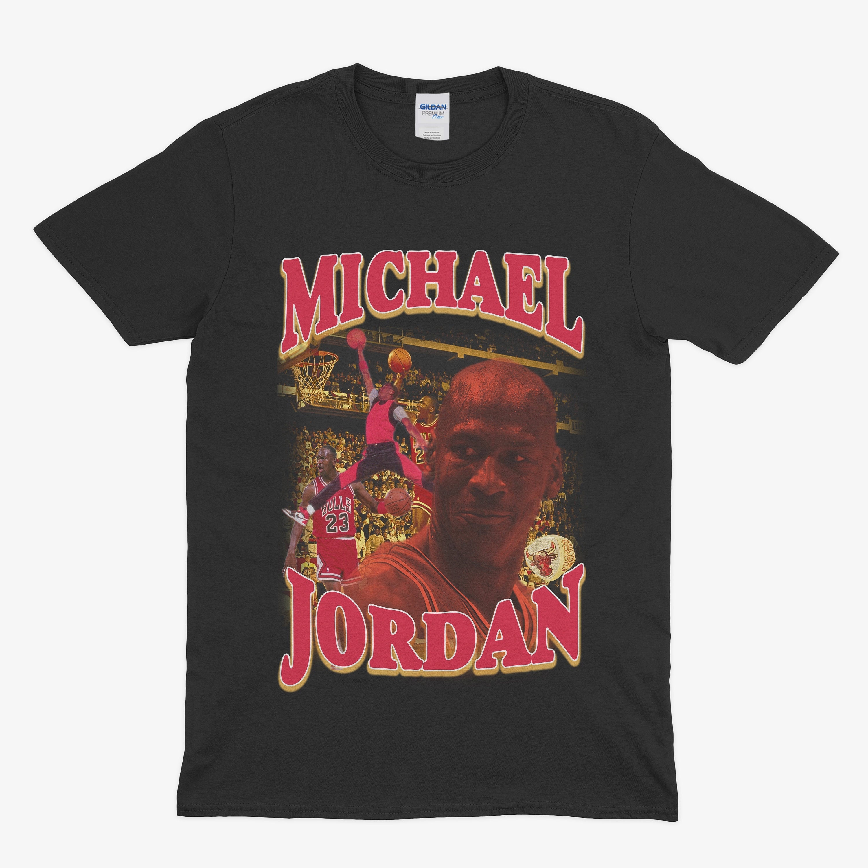 Michael Jordan Shirt Graphic Tees Vintage - Etsy UK