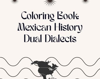 Libro para colorear de comida, eventos, cultura e historia mexicana
