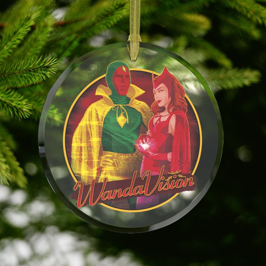 Wanda and Vision Christmas Decoration WandaVision Glass Etsy