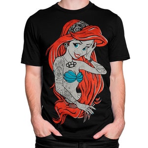 The Little Mermaid Vintage Rock T-Shirt, Men's Women's All Sizes (pfa-248) image 2