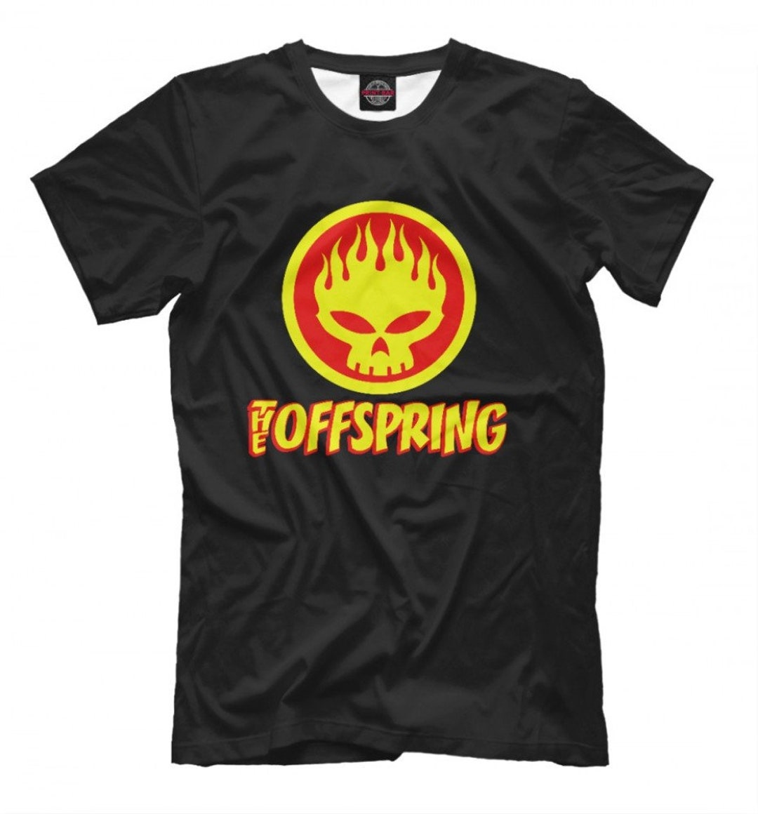 The Offspring Fire Logo T-shirt, Punk Rock Tee, Men