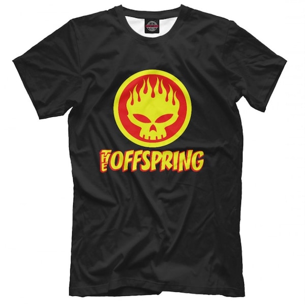 The Offspring Feuer Logo T-Shirt, Punk Rock T-Shirt, Herren Damen Alle Größen (PFA-105)