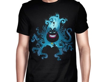 Camiseta da Úrsula, a Pequena Sereia, tamanhos únicos para homens e mulheres (pfa-354)