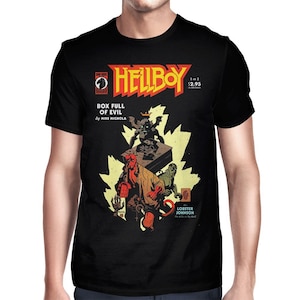 Maglietta Hellboy Box Full of Evil, Uomo Donna Tutte le taglie (pfa-271)