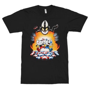 Cuphead and Mugman T-Shirt, Men&#39;s Women&#39;s All Sizes (pfa-323)