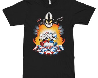 Cuphead and Mugman T-Shirt, Men's Women's All Sizes (pfa-323)