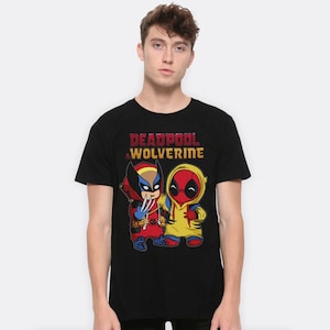 Deadpool and Wolverine Funny T-Shirt, Men&#39;s Women&#39;s All Sizes (DEA-23444)
