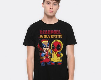 Camiseta divertida de Deadpool y Lobezno, para hombre y mujer, todas las tallas (DEA-23444)