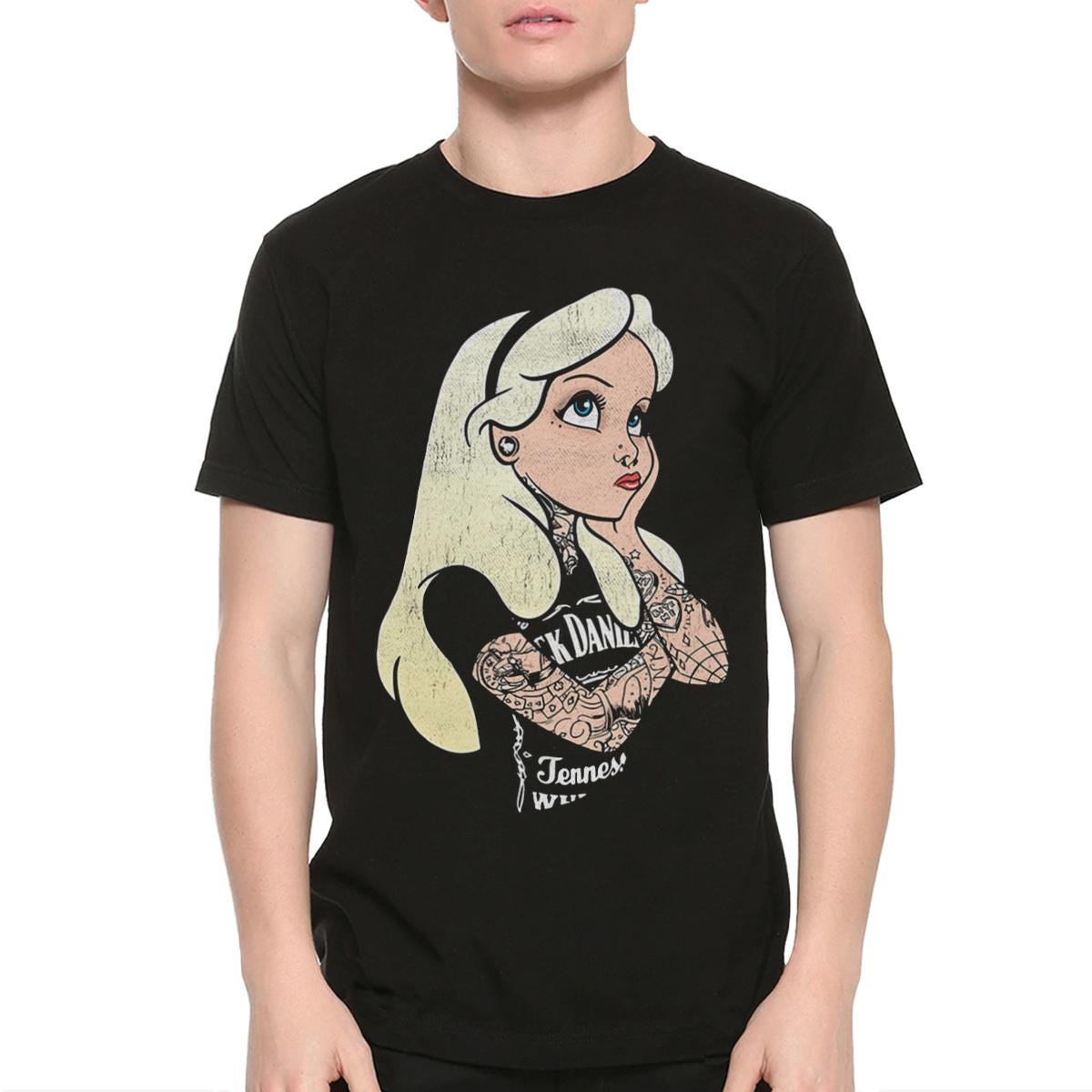 Alice in Wonderland Vintage Rock T-shirt, Men's Women's All Alice in Wonderland Vintage Rock T-shirt, Men's Women's All