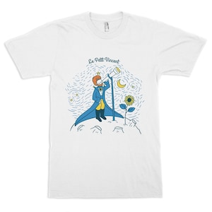 T-shirt Le Petit Vincent Van Gogh, chemise Le Petit Prince, hommes femmes toutes tailles (pfa-336)