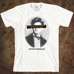 Arthur Rimbaud Qute T-Shirt, Men&#39;s Women&#39;s All Sizes (pfa-414)