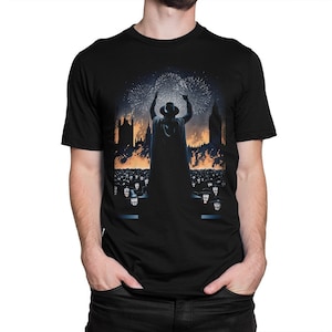 V wie Vendetta Anarchy T-Shirt, Herren Damen alle Größen (PFA-277)