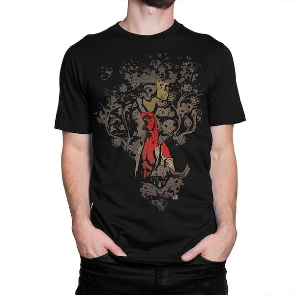 Hellboy Comics T-shirt, heren dames alle maten (pfa-274)