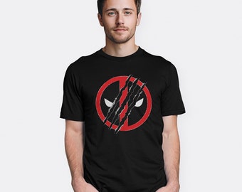 Camiseta con el logo de Deadpool y Lobezno, para hombre y mujer, todas las tallas (DEA-564222)