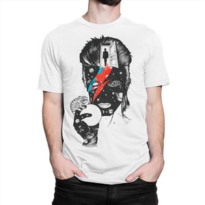 David Bowie Ziggy Stardust Space T-Shirt, Men&#39;s Women&#39;s All Sizes (pfa-121)