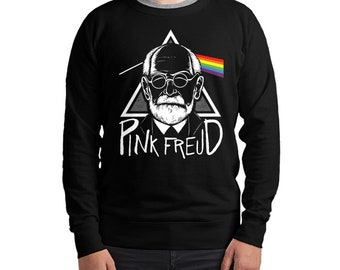 Pink Freud Sweatshirt and Hoodie, Sigmund Freud Hoodie, Unisex Sizes (pfa-402)
