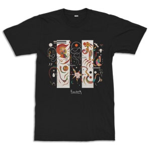 Wassily Kandinsky Striped T-Shirt, Men&#39;s Women&#39;s All Sizes (ISK-629177)