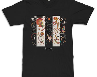Wassily Kandinsky Striped T-Shirt, Men's Women's All Sizes (ISK-629177)