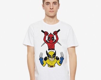 Camiseta de Deadpool y Wolverine, para hombre y mujer, todas las tallas (DEA-89312)