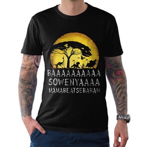 Camiseta El Rey León Baaa Sowenya, para hombre y mujer, en todos los tamaños (pfa-295)