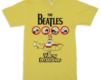 The Beatles Yellow Submarine T-Shirt, Rock Tee, Men's Women's All Sizes (pfa-166)