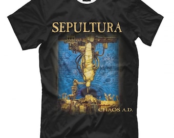 Sepultura Chaos A.D. T-Shirt, Groove Metal Tee, Men's Women's All Sizes (pfa-114)