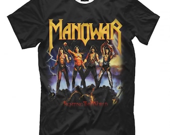 Manowar Fighting The World T-Shirt, Men's Women's All Sizes (pfa-112)