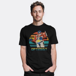 Optimist Prime Funny Optimus Prime T-Shirt, Transformers Shirt, Men&#39;s Women&#39;s All Sizes (MOV-12223)