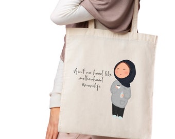 Tote bag - mum life ramadan Eid Gifts Islamic gifts. Quran Sunnah Dua Planner notepad ramadhan Gift islam