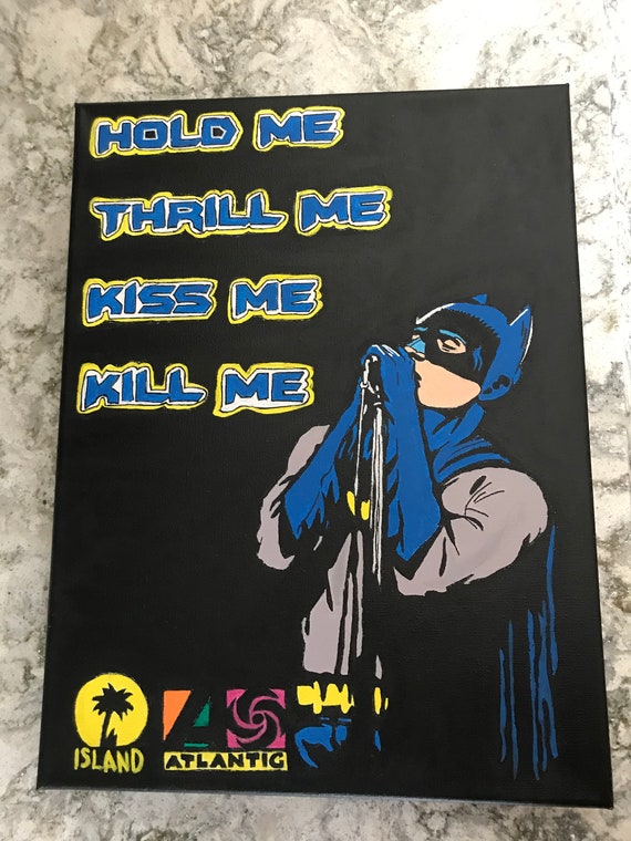 Batman Forever Soundtrack Inspiriertes Gemälde nach dem Text 