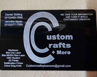 Anodized Aluminum Business Cards