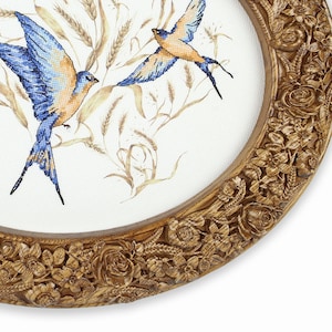 Ethnic carved wooden oval frame / Mirror frame / Photo Frame / Custom Size
