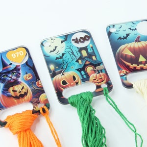 ACRYLIC thread drops / HALLOWEEN floss drops / organiser drop cross stitch / embroidery threads