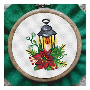 Lantern  Cross Stitch Pattern /  Instant Digital Download, PDF Pattern