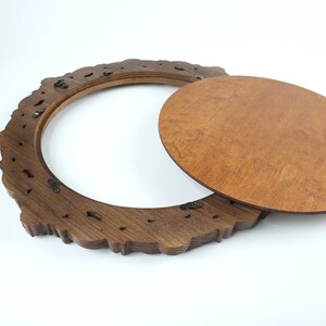 Carved Wooden Round Frame / Mirror Frame / Photo Frame / Custom Size - Etsy