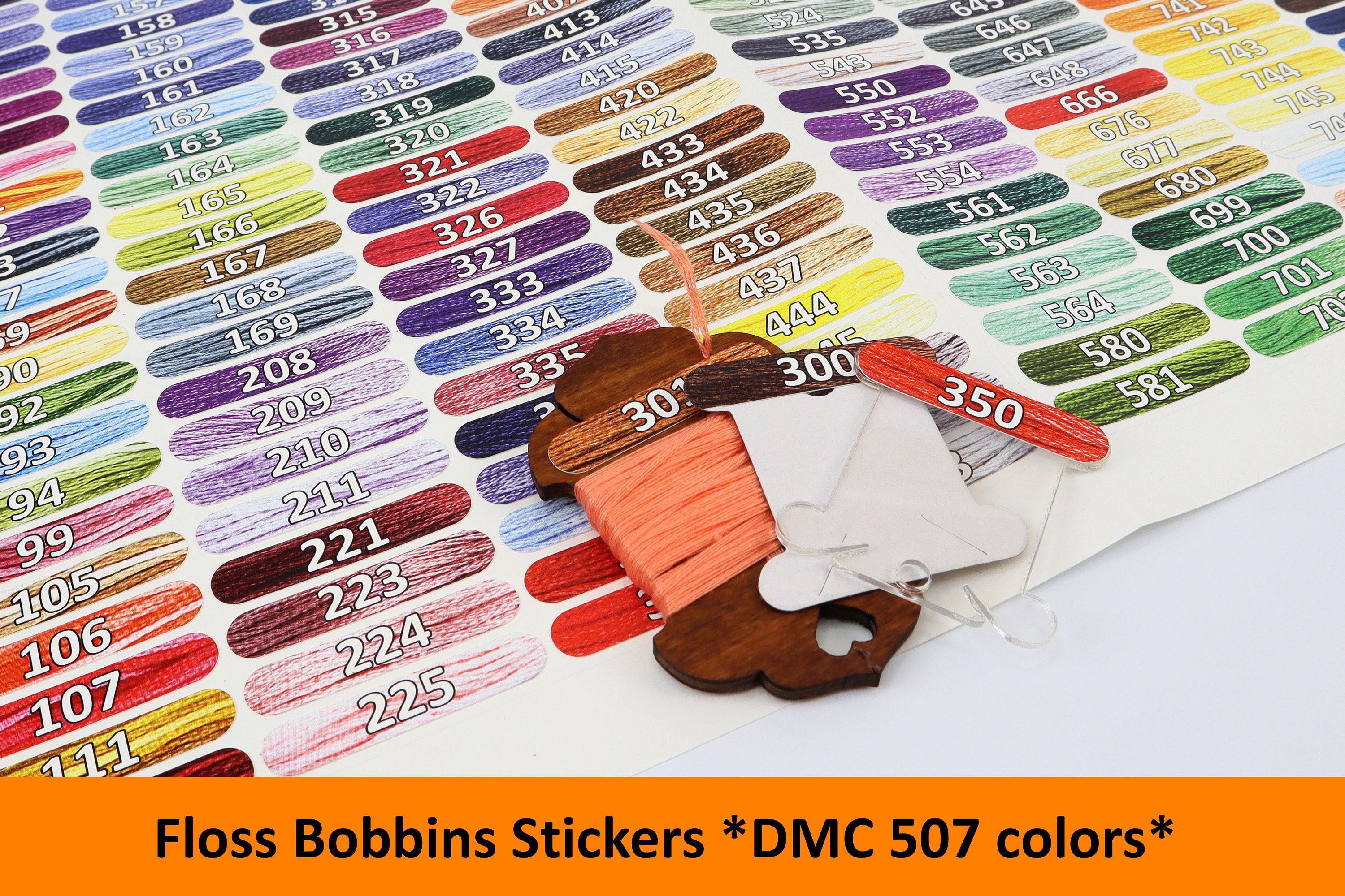 Stickers Floss for DMC Floss Bobbin Stickers DMC Floss Etsy