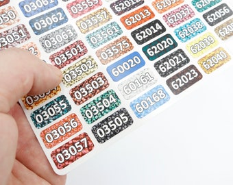 Mill Hill Beads Vinyl Stickers. 11.5x24mm. Magnifica Mill Hill. Full number set beads. Sticker size