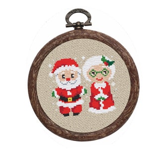 Mr. and Mrs. Claus/Christmas/ Cross Stitch Pattern /  Instant Digital Download, PDF Pattern
