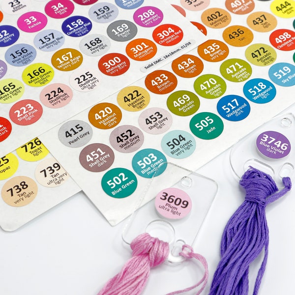 Dmc Color Floss Labels Etsy