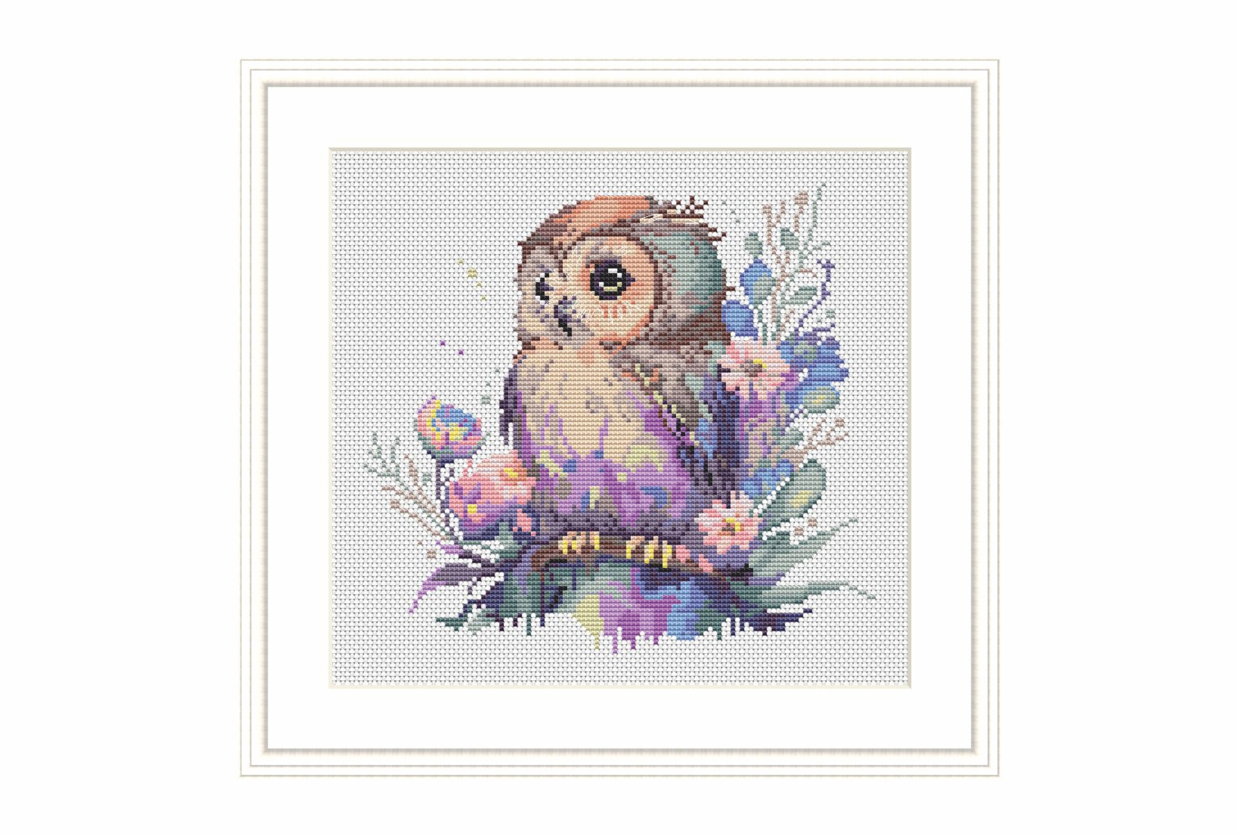 Owl Cross Stitch Pattern PDF