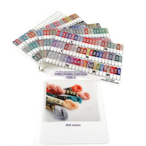 Floss Inventory DMC Pearl Cotton Size 5. Thread chart. The perpetual inventory table. 304 colors
