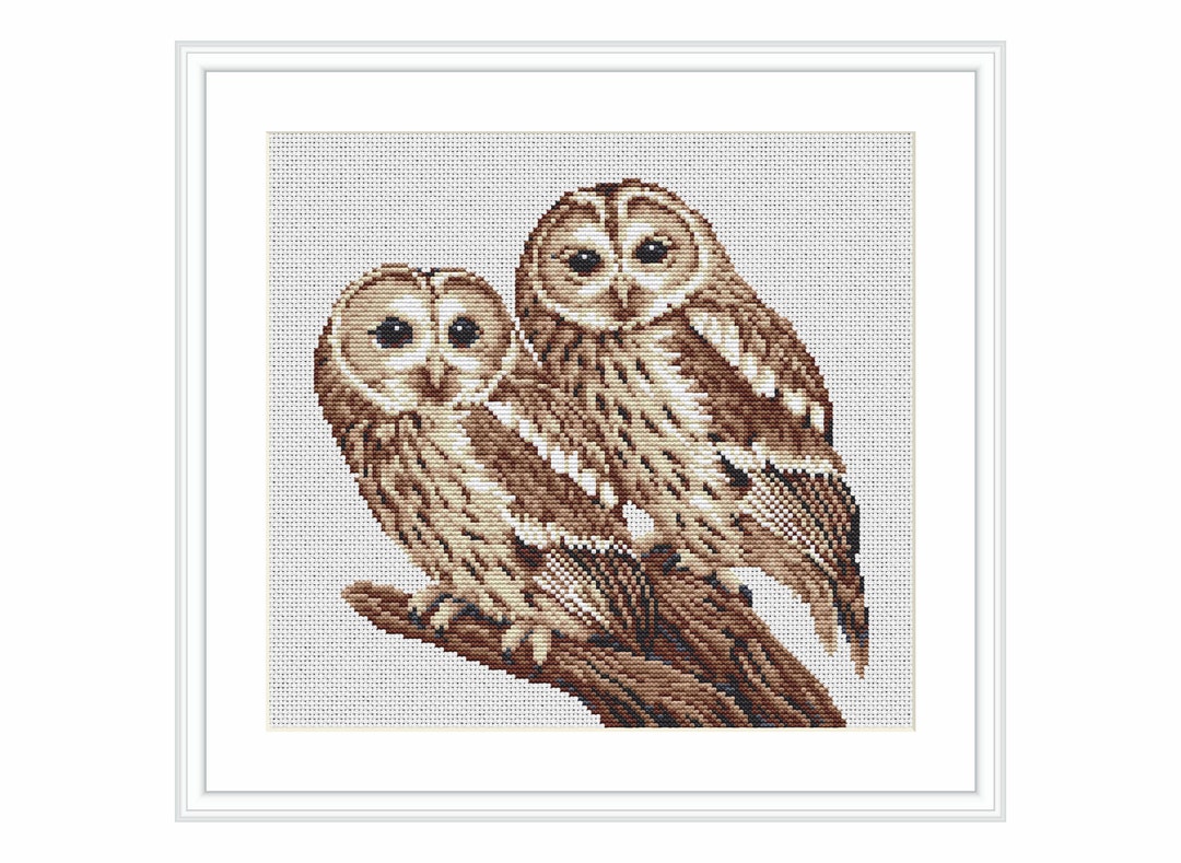 Owls Cross Stitch Pattern Instant Digital Download PDF - Etsy