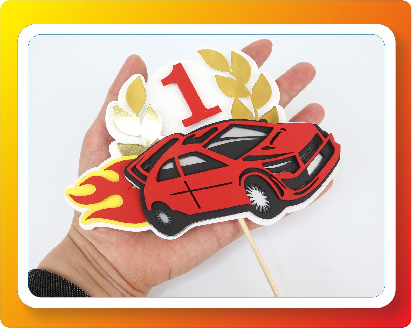 Hot Wheels 1st Birthday Cake Topper Personalized Name or Age | Etsy