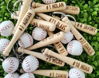 Personalized Baseball Keychain