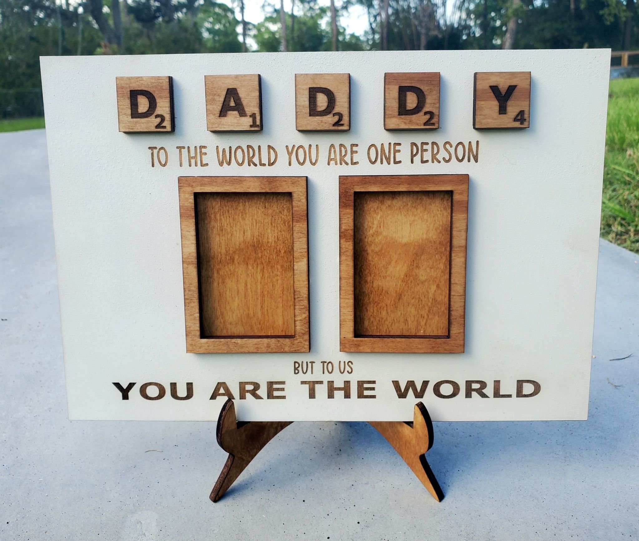 Daddy Scrabble Frame Daddy/mommy Scrabble Frame SVG || Laser SVG || Picture Frame SVG ...